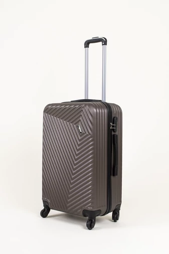 Duża brązowa walizka (65x43x24cm) Twarde boki