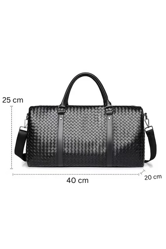  Torba podróżna Bonluo Premium Quality Brown Eco-Leather Ryanair/Wizzair, rozmiar (25*40*20 cm)