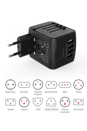  Bonluo Uniwersalny konwerter ładowarki podróżnej