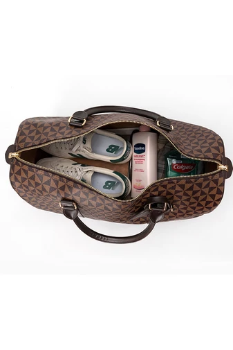  Torba podróżna Bonluo w kolorze białym z wzorem, wysokiej jakości, duży rozmiar (28*53*26 cm)