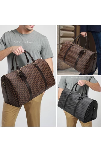  Torba podróżna Bonluo w kolorze białym z wzorem, wysokiej jakości, duży rozmiar (28*53*26 cm)