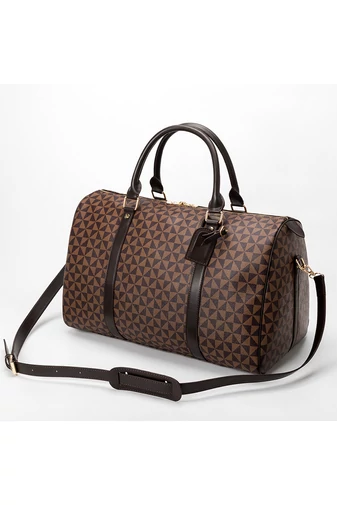  Torba podróżna Bonluo w kolorze białym z wzorem, wysokiej jakości, duży rozmiar (28*53*26 cm)