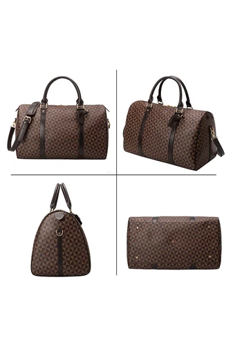  Torba podróżna Bonluo w kolorze białym z wzorem, wysokiej jakości, duży rozmiar (28*53*26 cm)