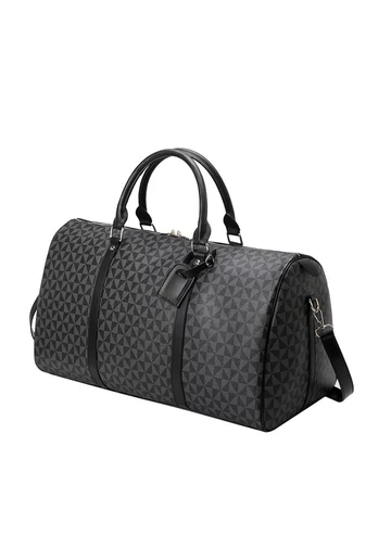 Czarna torba podróżna Bonluo z wzorem, wysokiej jakości, duży rozmiar (28*53*26 cm)