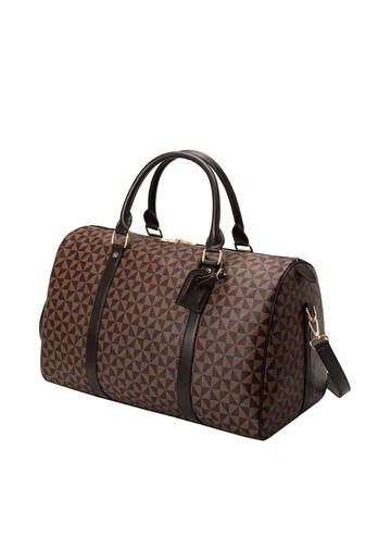  Torba podróżna Bonluo Brown z wzorem, wysokiej jakości, duży rozmiar (28*53*26 cm)