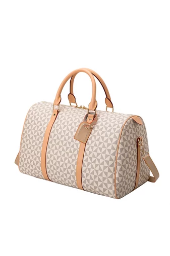  Torba podróżna Bonluo w kolorze białym z wzorem, wysokiej jakości, duży rozmiar (28*53*26 cm)