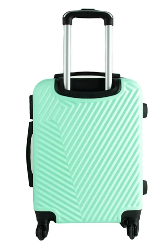  Jasnozielona walizka, duży rozmiar (65x43x24 cm), sztywne ścianki