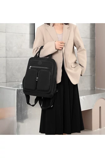  Czarny wielofunkcyjny plecak Bonluo z wieloma kieszeniami, rozmiar Wizzair (40*30*20 cm)