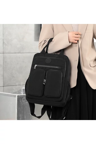  Czarny wielofunkcyjny plecak Bonluo z wieloma kieszeniami, rozmiar Wizzair (40*30*20 cm)