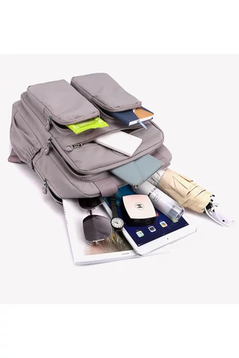  Wielofunkcyjny plecak Bonluo w kolorze jasnofioletowym z wieloma kieszeniami, rozmiar Wizzair (40*30*20 cm)