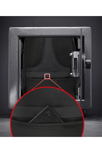  Czarny plecak turystyczny Bonluo z solidnego materiału z rozszerzalną przestrzenią (46x30x20 cm)