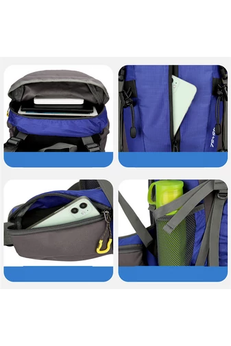  Wodoodporny plecak turystyczny Bonluo Neon Green z przegrodą na buty i wodoodporną osłoną (36-55 l)