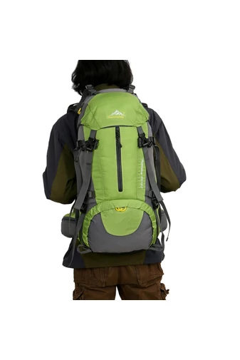  Wodoodporny plecak turystyczny Bonluo Neon Green z przegrodą na buty i wodoodporną osłoną (36-55 l)