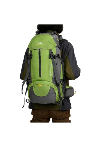  Wodoodporny plecak turystyczny Bonluo Neon Green z przegrodą na buty i wodoodporną osłoną (36-55 l)