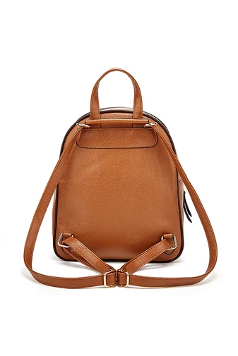 Zestaw plecaków Bonluo w kolorze czarno-wiśniowym wykonany z najwyższej jakości skóry ekologicznej (3 szt.)