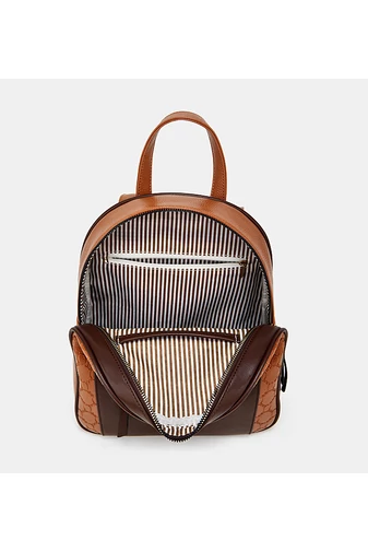 Zestaw plecaków Bonluo w kolorze czarno-wiśniowym wykonany z najwyższej jakości skóry ekologicznej (3 szt.)