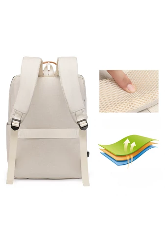  Bonluo Premium Quality Beige Business Briefcase Wizzair Size (40*30*20cm)