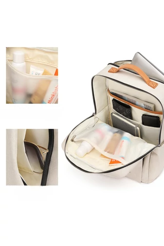  Bonluo Premium Quality Beige Business Briefcase Wizzair Size (40*30*20cm)