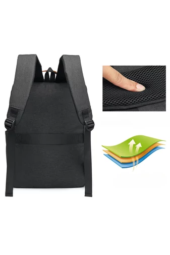 Bonluo Premium Quality Czarna aktówka biznesowa Wizzair Rozmiar (40*30*20 cm)