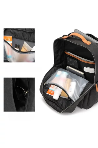 Bonluo Premium Quality Czarna aktówka biznesowa Wizzair Rozmiar (40*30*20 cm)