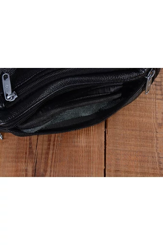 Czarny portfel męski Bonluo, najwyższej jakości, wykonany z prawdziwej skóry, rozmiar 13*31*8 cm