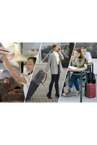  Bonluo Premium Quality Beige Business Briefcase Wizzair Size (40*30*20cm)