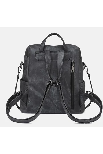  Plecak Bonluo Gray wykonany z wodoodpornego materiału, wymiary 29*30*17 cm