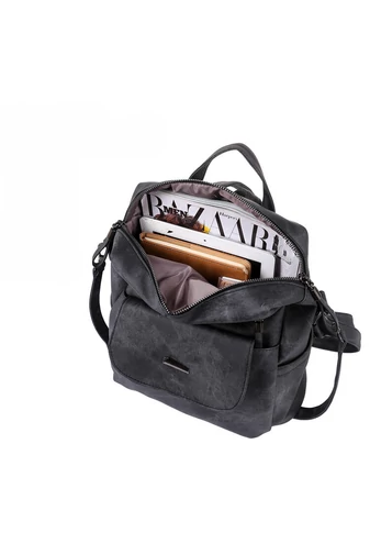  Plecak Bonluo Gray wykonany z wodoodpornego materiału, wymiary 29*30*17 cm
