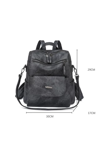  Plecak Bonluo Gray wykonany z wodoodpornego materiału, wymiary 29*30*17 cm