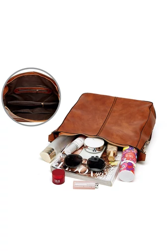  Zestaw torebek Bonluo ze skóry ekologicznej na ramię/przez ramię/do ręki (3 szt.)