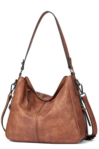 Zestaw torebek Bonluo ze skóry ekologicznej w kolorze brązowym, na ramię/przez ramię/do ręki (3 szt.)