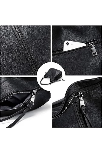  Zestaw torebek Bonluo ze skóry ekologicznej na ramię/przez ramię/do ręki (3 szt.)