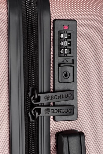 Walizka kabinowa Bonluo ciemnozielona Wizz Air Ryanair 40×30×20 cm twarda odpinane koła