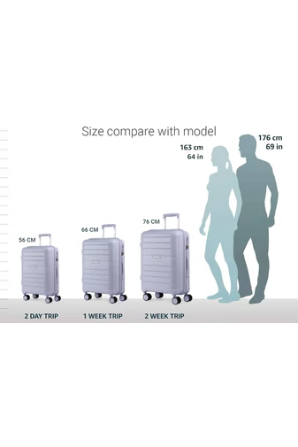  Duży wózek Ormi Ricegold z polipropylenu najwyższej jakości, wyjątkowo odporny na wstrząsy, rozmiar 76*50*28 cm