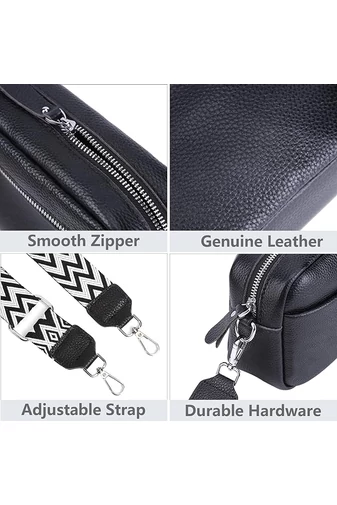  Torebka listonoszka Bonluo Dark Beige z prawdziwej skóry, mała (15*20*7 cm)