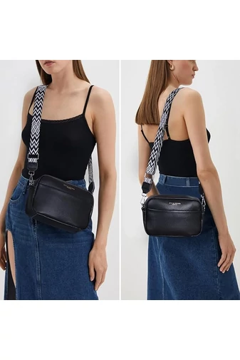  Torebka listonoszka Bonluo Dark Beige z prawdziwej skóry, mała (15*20*7 cm)