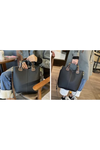  Torebka Bonluo w kolorze białym, wykonana z prawdziwej skóry, rozmiar (29*27*13 cm)