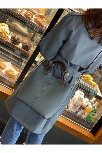 Torebka Bonluo Green wykonana z prawdziwej skóry, rozmiar (29*27*13 cm)