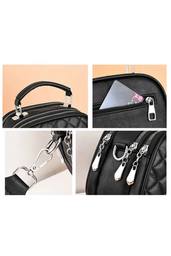  Bonluo Zielona torebka na ramię ze sztucznej skóry, rozmiar 14*20*10 cm