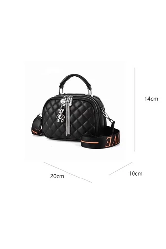  Bonluo Zielona torebka na ramię ze sztucznej skóry, rozmiar 14*20*10 cm