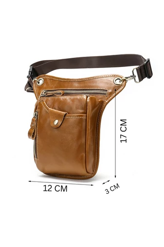  Torba Bonluo z czarnej, oryginalnej skóry, z możliwością dopięcia, rozmiar (17*12*3 cm)