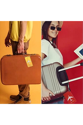  Bonluo Przywieszka bagażowa z motywem samolotu w kolorze różowym