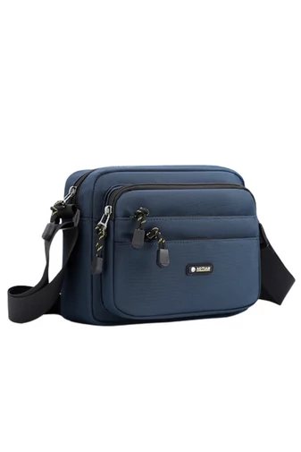  Zielona męska torba na ramię Bonluo z wodoodpornego materiału. Rozmiar (18*24*11 cm)