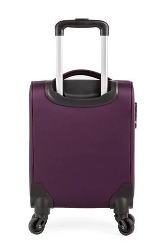  Wózek podróżny Leonardo Da Vinci w kolorze ciemnofioletowym, rozmiar Wizzair Ryanair (40x30x20 cm), z odpinanymi kołami