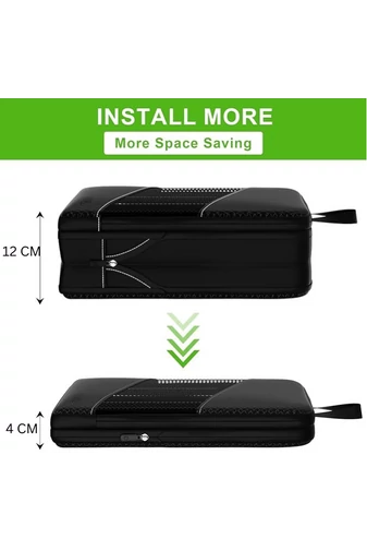  Zestaw organizerów na ubrania Bonluo w kolorze czarnym, wysokiej jakości (6 szt.)