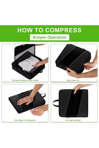  Zestaw organizerów na ubrania Bonluo w kolorze czarnym, wysokiej jakości (6 szt.)