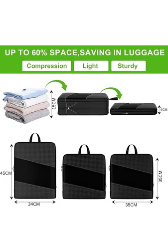  Zestaw organizerów na ubrania Bonluo w kolorze czarnym, wysokiej jakości (6 szt.)