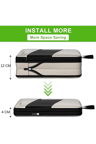  Zestaw organizerów na ubrania Bonluo Beige High Quality (6 szt.)