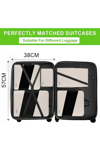  Zestaw organizerów na ubrania Bonluo Beige High Quality (6 szt.)