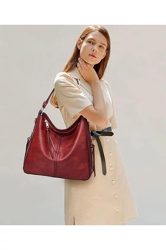  Zestaw torebek Bonluo ze skóry ekologicznej na ramię/przez ramię/do ręki (3 szt.)